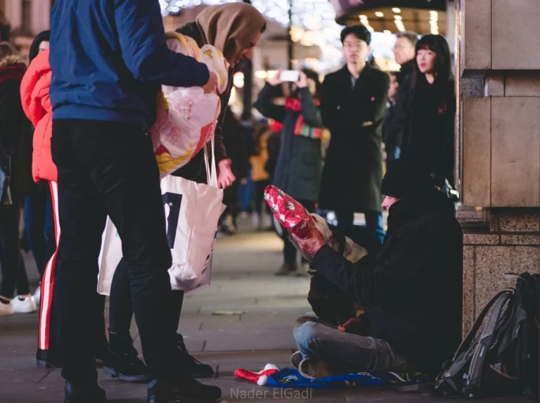 Helping the Homeless (Christmas Day)